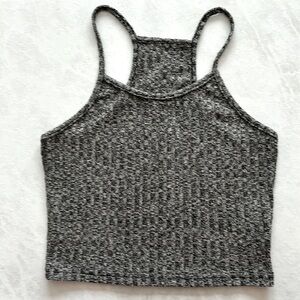 Shein Marbled Crop Cami Top Grey/Black/White Size S